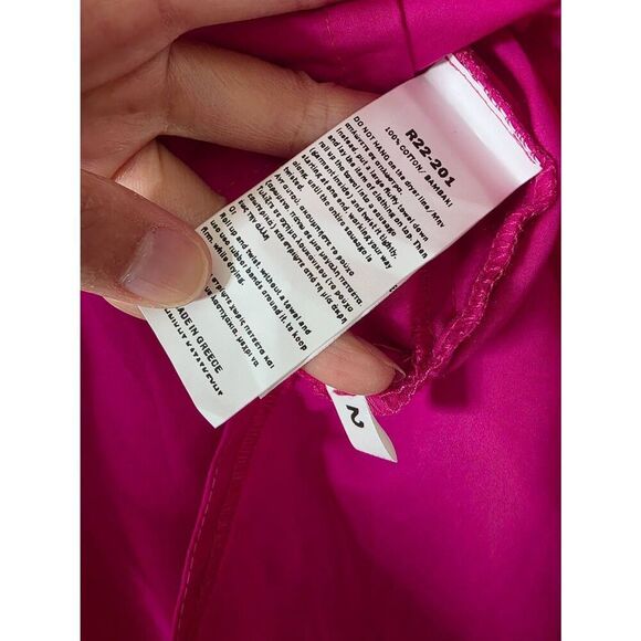 Ozai N Ku Siri Crinkle Funnel Top In Fuchsia Size 2 (L/XL) - Picture 4 of 10